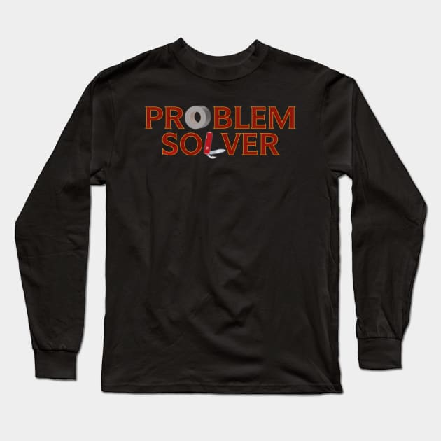 Problem Solver (Color) Long Sleeve T-Shirt by Mansemat